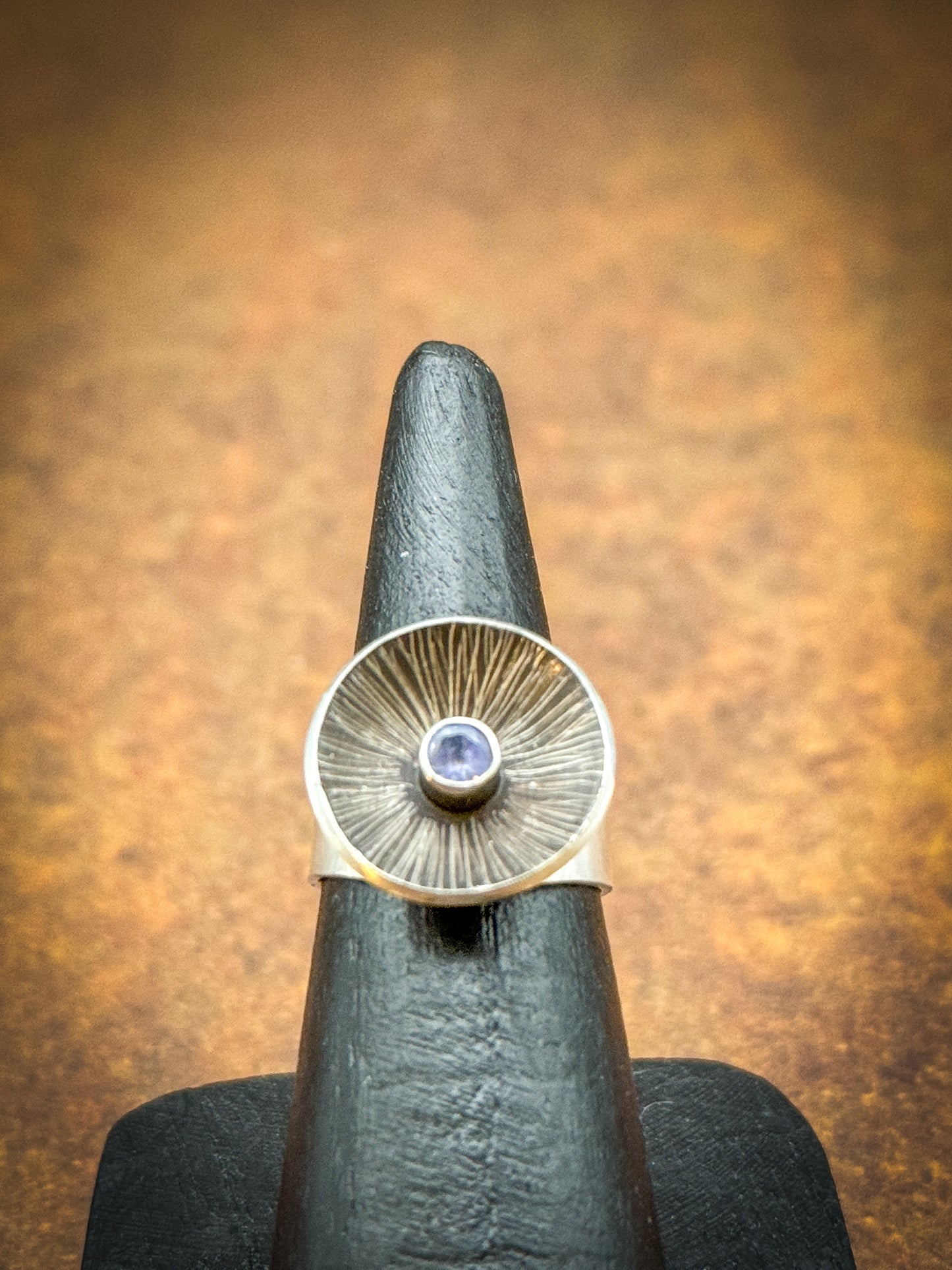 Parabolic Tanzanite ring, size 5.5