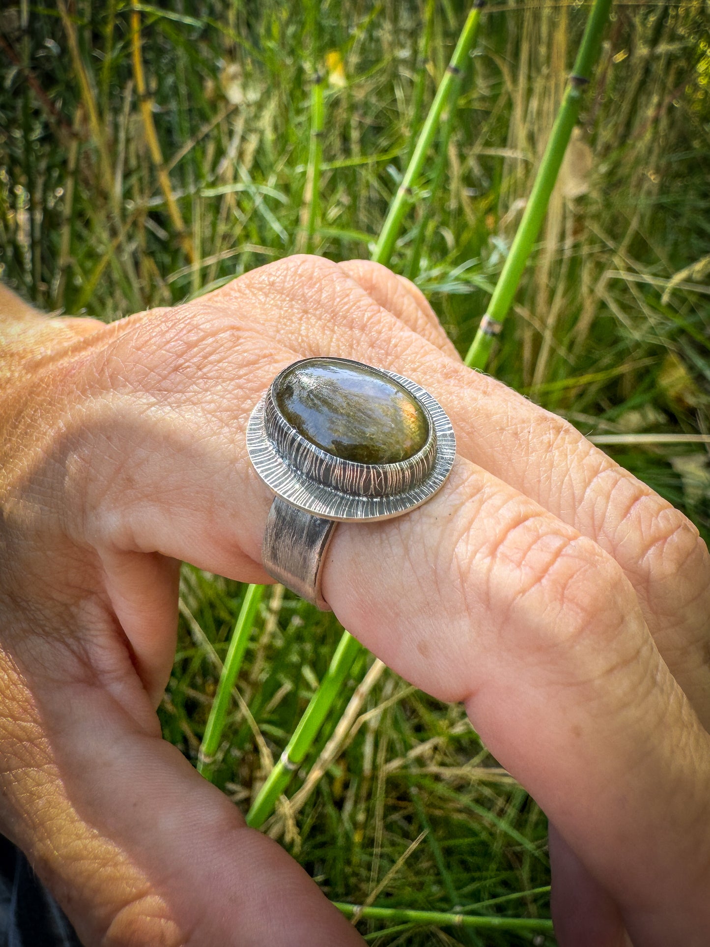 Labradorite Sunrise 2, size 6 3/4