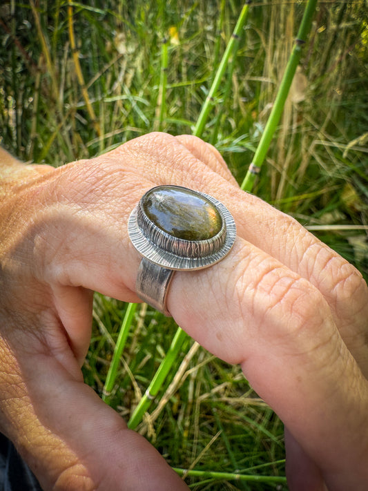 Labradorite Sunrise 2, size 6 3/4