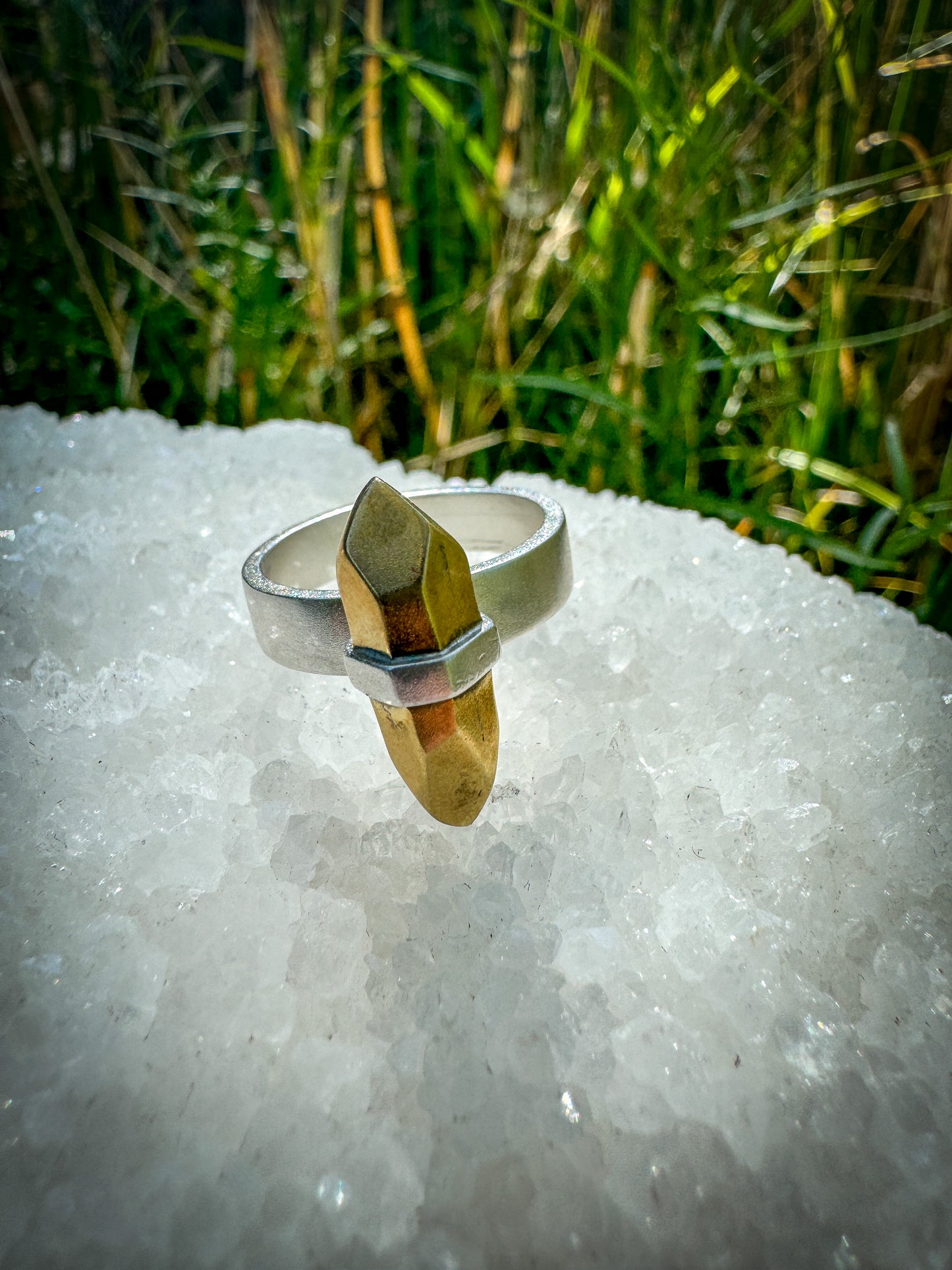 Crystal ring, size 9