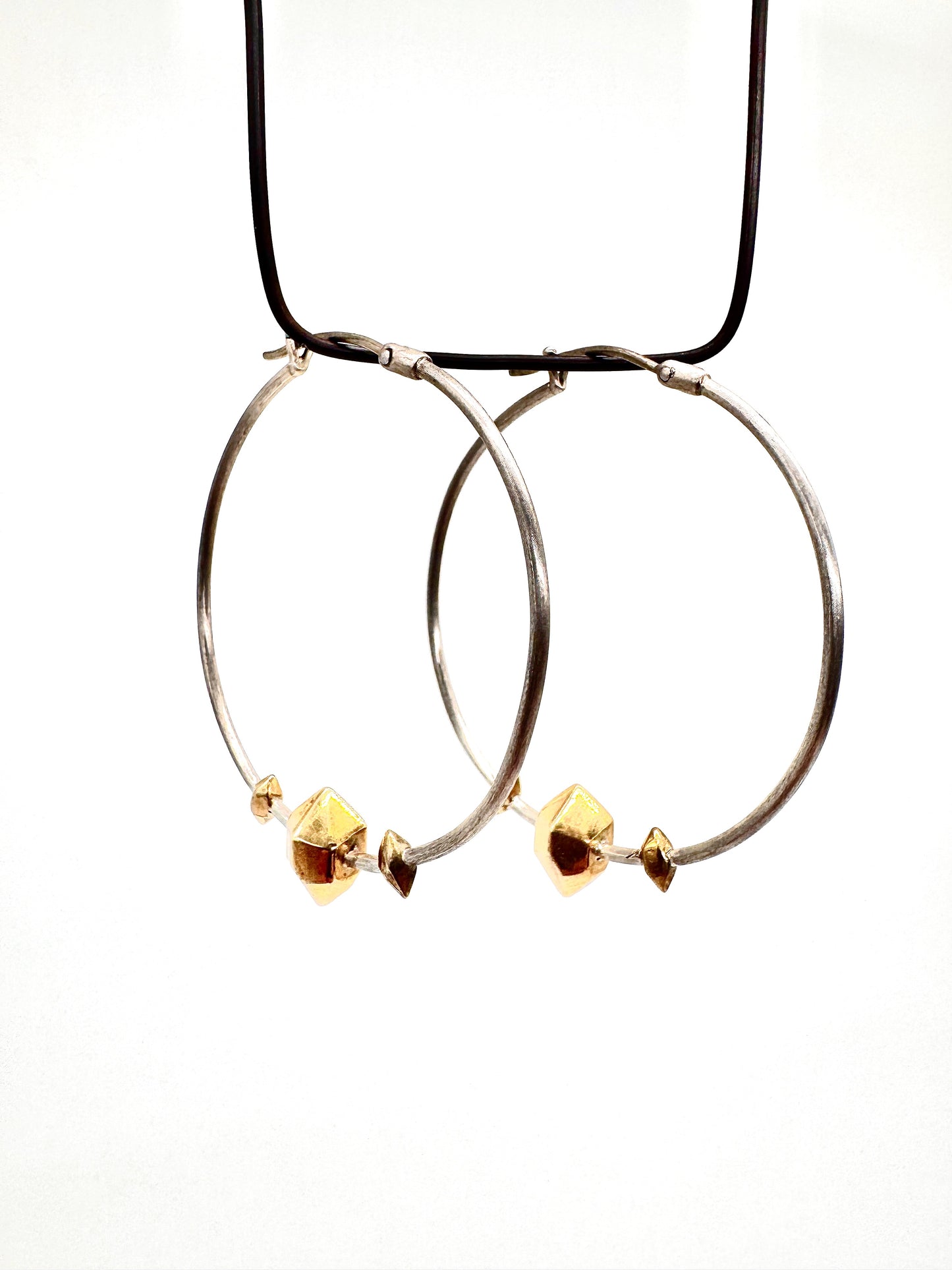 Crystal hoops large