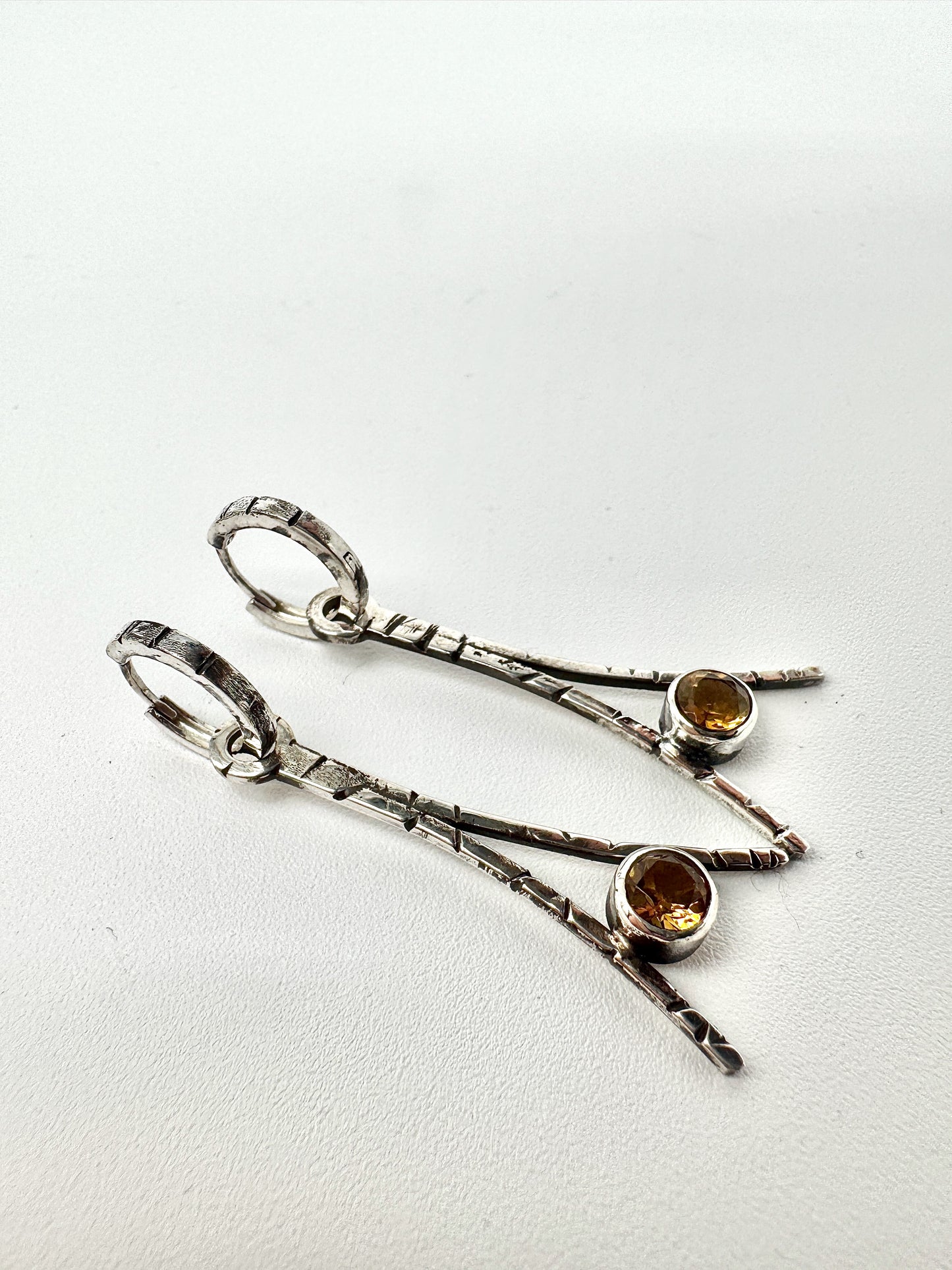 "The Dive" Citrine Earrings