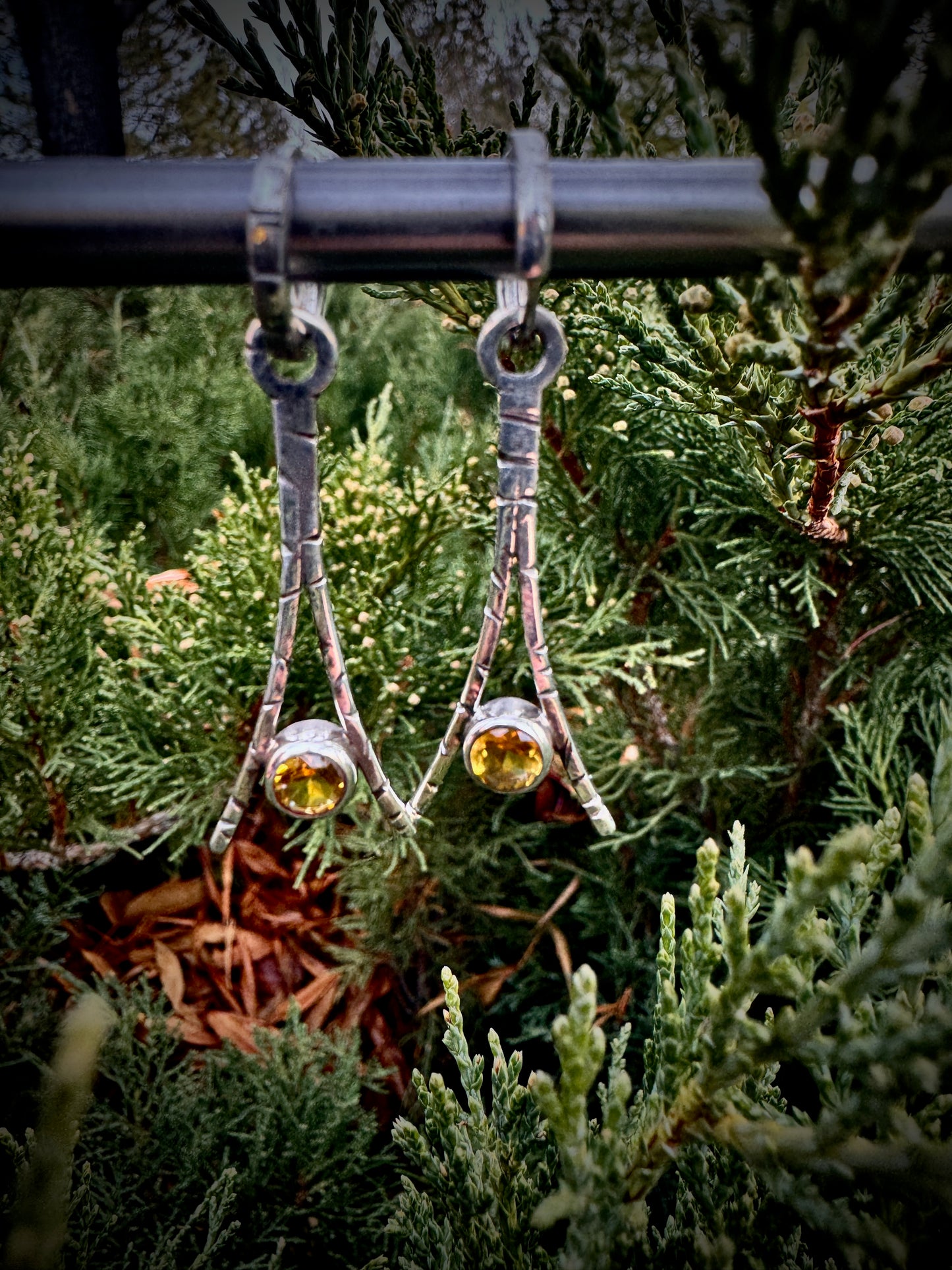 "The Dive" Citrine Earrings