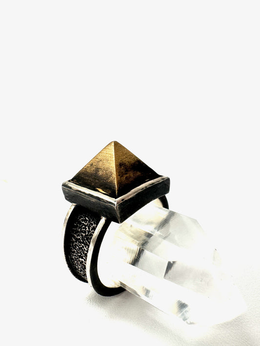 Golden Spike ring, size 9