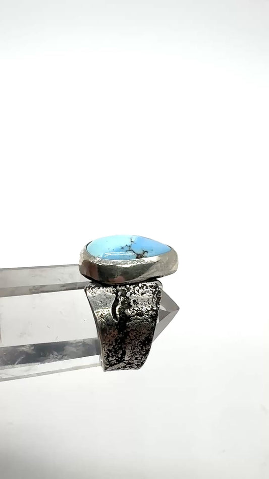 Golden Hills turquoise teardrop ring size 7