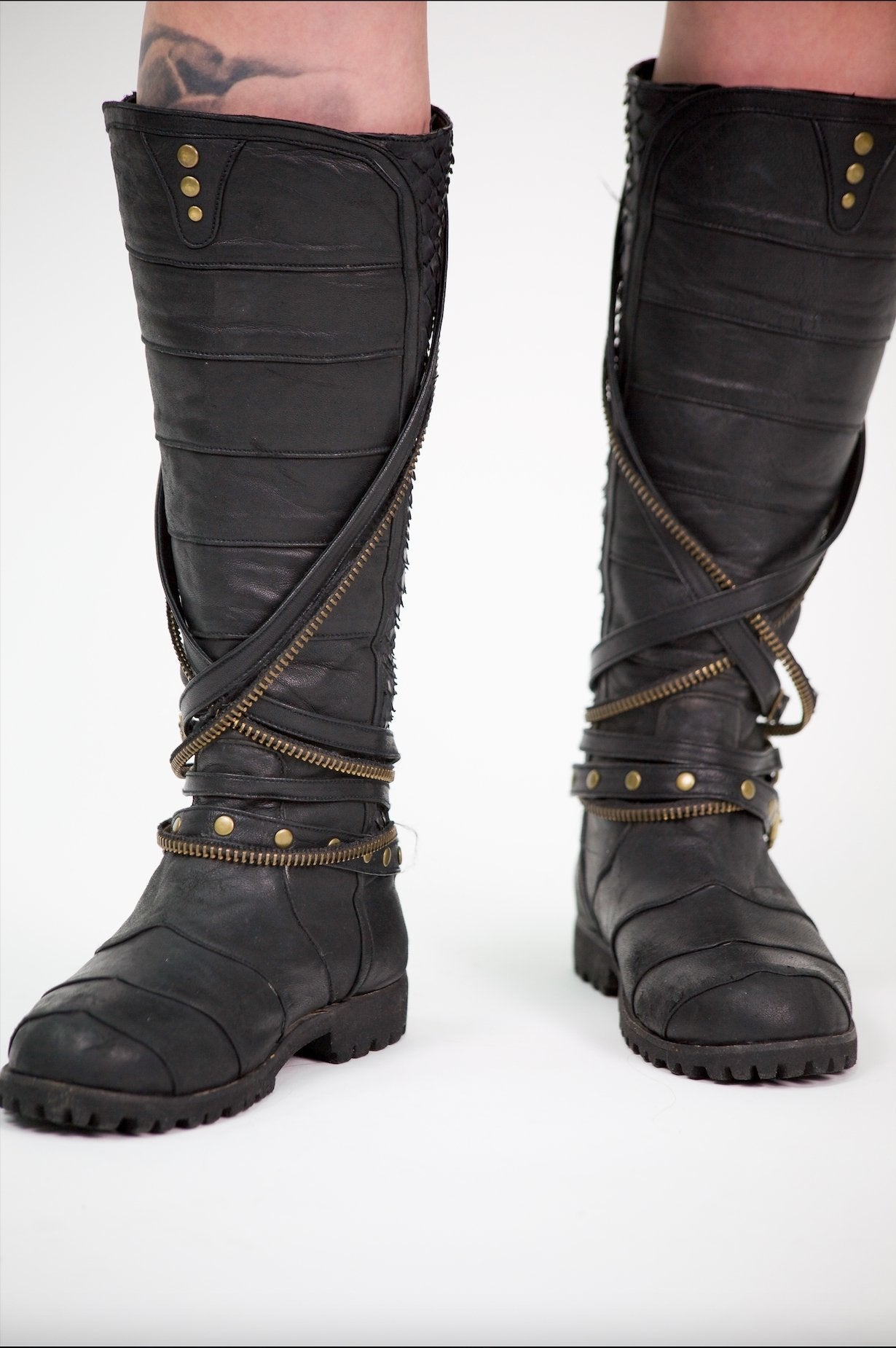 Athena leather boots - anahata designs